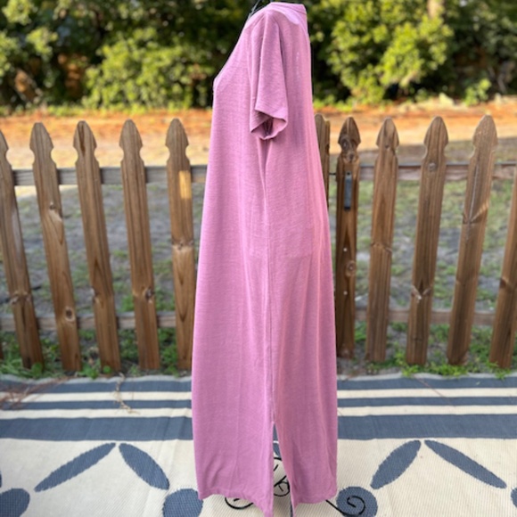 NWT Old Navy Pink Rose Maxi Dress - Medium - Picture 3 of 8